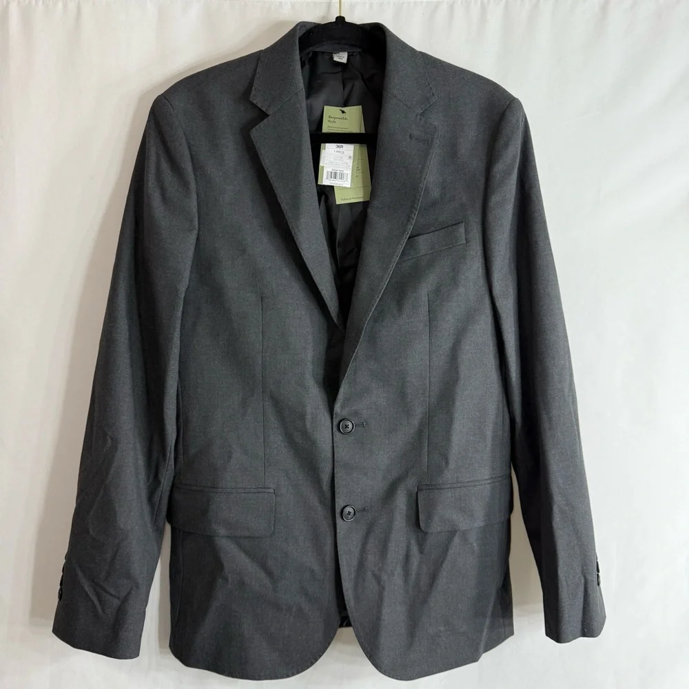 NWT Goodfellow & Co Men's Slim-Fit Suit Jacket Charcoal Gray, size 36R